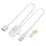 Haosie Mini PIR Hareket Sensörü Anahtarı, 2A DC 5-24V PIR Kızılötesi Hareket Sensörü Dedektörü, USB Arayüzü, DIY LED Aydınlatma için (Beyaz)