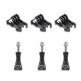Haoyou Quick Release Clip Basic Base Mount Kit, Gopro Hero10/9/8/7/6/5/4/Session/3+/3/GoPro MAX/Hero (2018), Fusion, DJI Osmo Action, AKASO, SJCAM aksiyon kamerası (6 adet) ile uyumludur