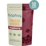 HapHug 10'lu Paket Freeze Dried (Dondurularak Kurutulmuş) Frambuaz - Freeze Dry Meyve Kurusu 10x20gr - 1 Adet