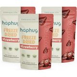 HapHug 3'lü Paket Freeze Dried (Dondurularak Kurutulmuş) Çilek - Freeze Dry Meyve Kurusu 3x20gr - 1 Adet