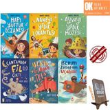 Hapı Yuttuk Eczanesi - Naneyi Yedik Lokantası - Ayvayı Yedik Müzesi - Çantamdan Fil Çıktı - Uzaya Giden Tren - Benim Zürafam Uçabilir / 6 Kitap Set -Mertarık