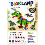 Happens 100 Parça Eğitici Yapı Blokları Puzzle Blockland – Stem Zeka ve Yaratıcılık Geliştirici Inşa Oyuncağı Pixel Blok - 500