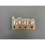 Happens Home Ahşap Duvar Dekoru Anahtar Askısı Dekoratif Anahtar Askılığı Hediyelik (17X9CM) - Çok Renkli