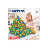 HAPPENS Puzzle City 3D Eğitici Yapı Taşları Oyuncak Plus Plus Blockland Akıl Sayı Küpü Akıllı Sayılar