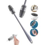 Happier Silikon Biberon Temizleme Fırça Şişe Bardak Kavanoz Termus İçin Ergonomik Tasarım