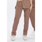 Happiness Basic - Likralı Doktor Hemşire Scrubs Tek Alt Cerrahi Forma (Unısex), Taş Beji - XS