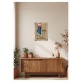 Happiness Retro Tablo – Vintage Yazılı Dekoratif Poster | Ahşap & Metal Seçenekli Ahşap 20 x 30