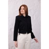 happinice Kadın Bağlama Detaylı Kısa Blazer Ceket