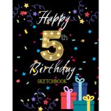 Happy 5th Birthday Sketchbook: A Kids Blank Sketchbook for Drawing and Doodles