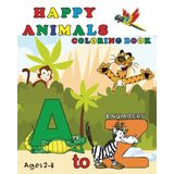 Happy animals coloring book