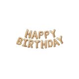 Happy Bırthday Açık Karamel Renk Folyo Balon Seti