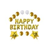 Happy Birthday Balon Set, GOLD 4353434534631