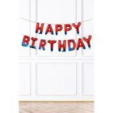 Happy Birthday Balon Seti Örümcek Adam Konsept