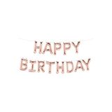 Happy Birthday Folyo Balon (Rose Gold Düz Yazı)