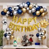Happy Bırthday Gold Doğum Günü Balon Zincir Seti