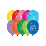 Happy Birthday Iyiki Doğdun Baskılı Karışık Renk Balon 50 Adet