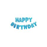 Happy Bırthday Mavi Puanlı Folyo Balon Seti