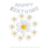 Happy Bırthday Papatya Temalı Folyo Balon Seti