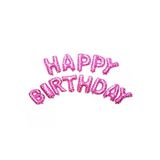 Happy Bırthday Pembe Puanlı Folyo Balon Seti