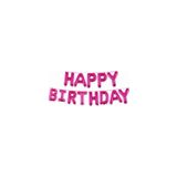 Happy Birthday Pembe Renk Folyo Balon Seti