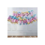 Happy Birthday Rengarenk Folyo Balon Set