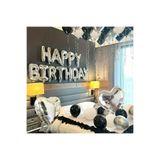 Happy Birthday Süpriz Doğum Günü Balon Seti Gri, 54334554