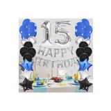 Happy Bırthday Yaş Balon Set, 15