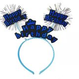 Happy Birthday Yazılı Püsküllü Neon M.i Renk Doğum Günü Tacı 22X19 Cm
