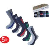 Happy Body Çorap (ART.13303) Penye 5li Set Erkek Soket Confort Lastik Özel Kutulu - 40 - 44 - Çok Renkli