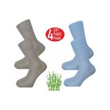 Happy Body Çorap Art.gb-100 Bambu 4'lü İnce Kumaş Erkek Soket Özel Kutulu Dikişsiz Confort Lastik Çok Renkli