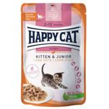Happy Cat 85 Gr Meat in Sauce Kitten Junior Ördekli Kedi Yaş Maması