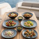 Happy Chef Green Minerra 8 Parça Yemek Takımı, Çanta Hediyeli Thermoset Melamin