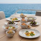 Happy Chef Old Ivory 8 Parça Yemek Takımı, Çanta Hediyeli, Thermoset Melamin