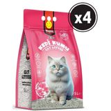 Happy Clean Kedi Kumu Bebek Pudralı 5 lt x 4 Adet