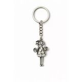 Happy Doll Charm – Figürlü Gümüş Renk Unisex Metal Anahtarlık