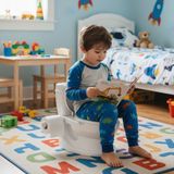 Happy Eğitici Klozet Beyaz Lazımlık Sesli Işıklı Tuvalet Eğitimi Ergonomik Tasarım ile 18 Ay ve Üzeri Çocuklar İçin