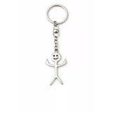 Happy Figure – Gülümseyen Figür Eskitme Gümüş Renk Metal Anahtarlık