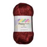 Happy Fiore Parlak Örgü İpi - 100 g / 230 m - Yün/Poliamid/Akrilik Karışımı - Parlak Dokulu, Yumuşak ve Dayanıklı (Kırmızı)