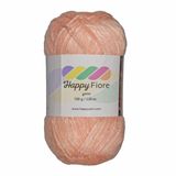 Happy Fiore Parlak Örgü İpi - 100 g / 230 m - Yün/Poliamid/Akrilik Karışımı - Parlak Dokulu, Yumuşak ve Dayanıklı (Somon Pembesi)