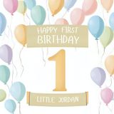 Happy First Birthday, Little Jordan (the perfect personalized first birthday book for little baby Jordan)