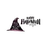 Happy Halloween Temalı Duvar Stickerı - Renkli - Standart