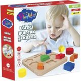 Happy Junior Playwood Ahşap Eğitici Bultak Şekiller - standart - Renkli