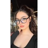 happy line Şefaf cam siyah çerçeve güneş gözlüğü