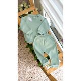 Happy Moon Bebek kıyafetleri hediyelik ikili takım eşofman takım sweat şalvar alt pamuklu rahat