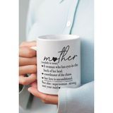 Happy Mother's Day No:3 Baskılı Anneler Günü Doğum Günü Anneye Hediye Kupa Bardak - Beyaz
