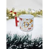 Happy Mountains Isme Özel Kişiye Özel Gold Detaylı Yılbaşı Temalı Happy New Year Design T Kupa Bardak Latte Fincanı - Renkli