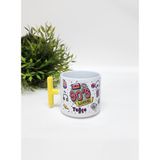 Happy Mountains Isme Özel Kişiye Özel Kırmızı 90’lar Tasarımlı Retro Porselen T Kupa Bardak Latte Fincanı - Renkli