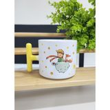 Happy Mountains Küçük Prens ve Yıldız Desenli Porselen T Kupa Bardak Latte Fincanı - 1 Adet - 200 ml