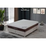 Happy Night Cool Mattress Süper Lüx Yaz & Kış Kullanımlı Pocket Yaylı Yatak - 200 x 200 cm - Beyaz - Antrasit