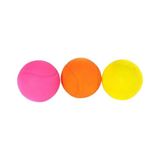 Happy Pet Glow Balls Renkli Parlak Sesli Köpek Oyuncağı, 3'lü Paket, Gece Parlayan Düdüklü Top Seti, Dayanıklı Kauçuk